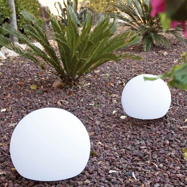 FARO BARCELONA IP65 - lumină decorativă rotundă pentru exterior Balda, Alb, Plastic, Modern, Glob pentru exterior