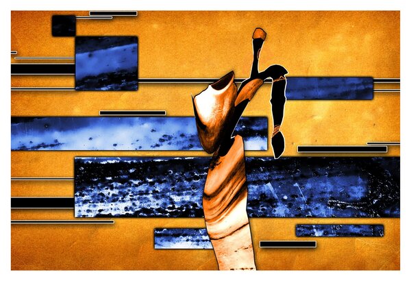 Tablou picturii abstracte (90x60 cm)