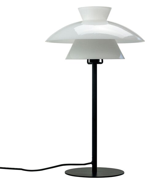 Dyberg Larsen Valby lampă de masă abajur 3 piese, Alb, Camera de zi / sufragerie, Sticlă, Scandinavă