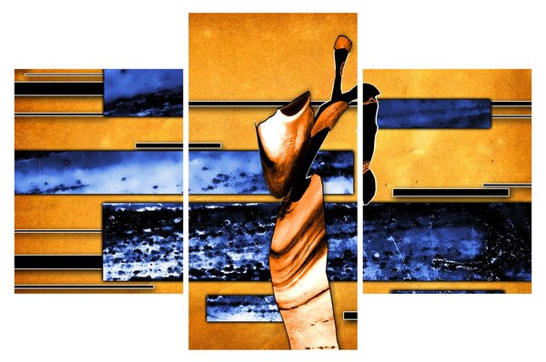 Tablou picturii abstracte (90x60 cm)