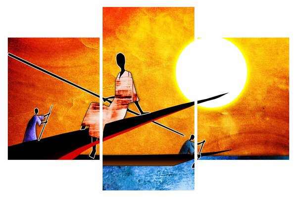 Tablou picturii epochale străveche (90x60 cm)