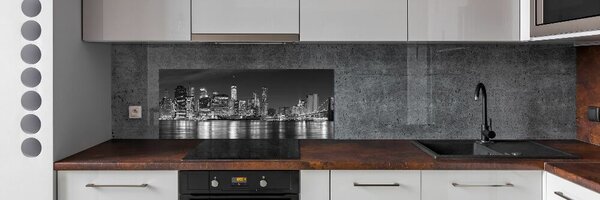 Panou de bucătărie Manhattan pe timp de noapte