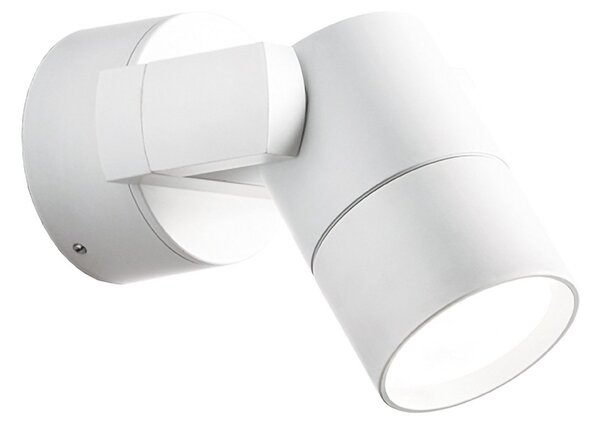 Viokef Skiros reflector perete exterior, IP55, alb, reglabil, Alb, Metal