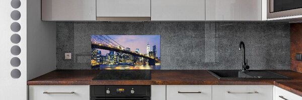 Sticlă printata bucătărie Podul Brooklyn
