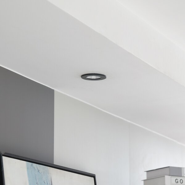 Arcchio LED downlight Lirin, negru, 4,000K, reglabil, Negru, Camera de zi / sufragerie, Aluminiu, Modern