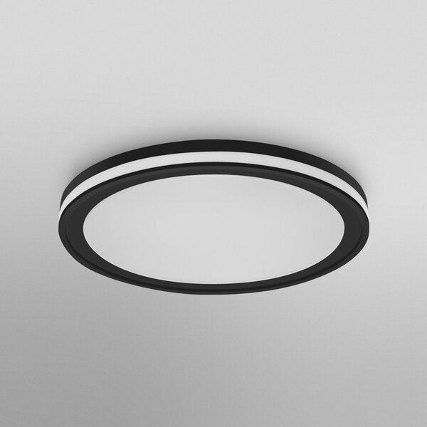 LEDVANCE SMART+ WiFi Orbis Circle CCT RGB negru, reglabil, Negru, Hol, Plastic, Modern