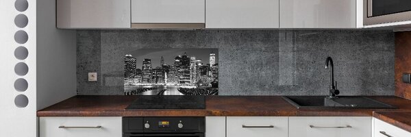 Panou de bucătărie Manhattan pe timp de noapte