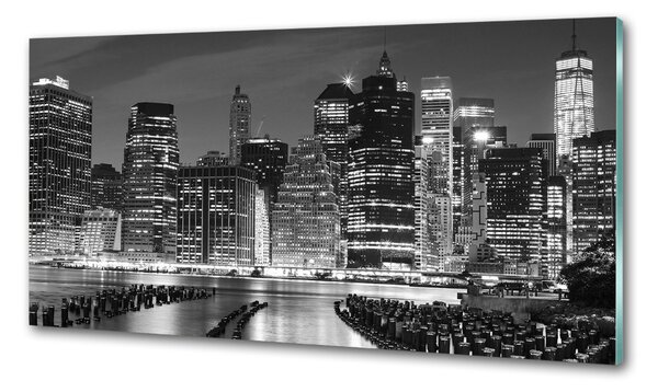 Panou de bucătărie Manhattan pe timp de noapte