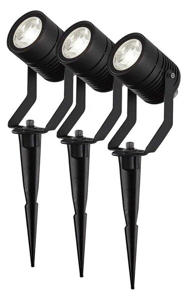 Nedis ZBLOS10RGBW3 - Set de 3 lămpi LED RGBW, reglabile, pentru exterior, LED/3W/230V, IP65, Wi-Fi Tuya