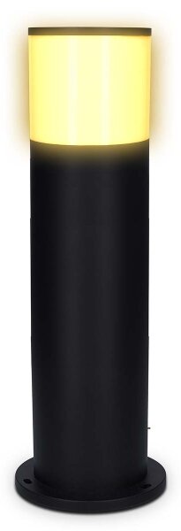 Nedis ZBLOP10RGBW - Lampă LED RGBW pentru exterior, dimabilă, 10 W, 230 V, IP65, Wi-Fi Tuya, neagră