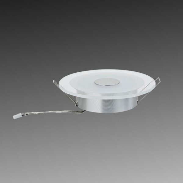 Paulmann Premium Line Whirl lampă LED încastrată, Gri, Camera de zi / sufragerie, Metal, Modern, Perete încastrat