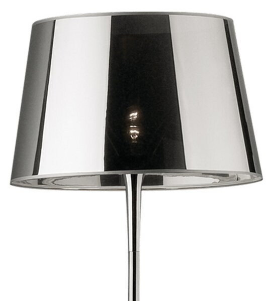 Ideallux Lampă podea London Cromo H=174 cm crom/transparent, Metalic, Camera de zi / sufragerie, Metal, Modern