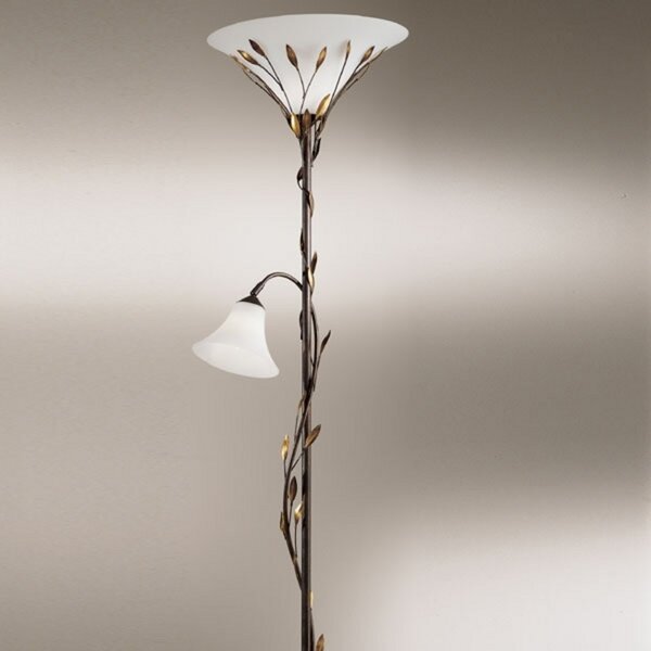 Kögl CAMPANA uplighter rustic, reglabil, Maro / Rugină, Camera de zi / sufragerie, Metal, Casă de țară / Rustic