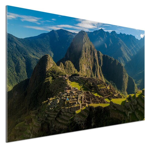 Panou sticla securizata bucatarie Ruinele de la Machu Picchu