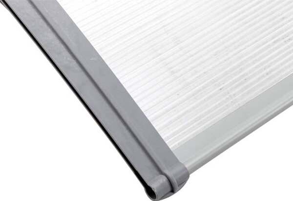 Copertină ECO de ușă 40x60cm marchiză adăpost acoperiș gri-transparent