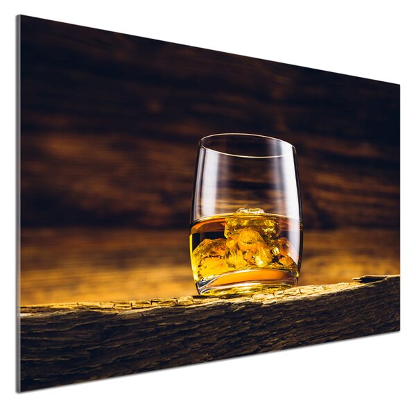 Sticlă pentru bucătărie Bourbon într-un pahar