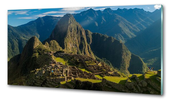 Panou sticla securizata bucatarie Ruinele de la Machu Picchu