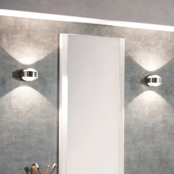 Top Light Puk Mini Wall LED 2x8W Lentile clare, cromat, reglabil, Metalic, Camera de zi / sufragerie, Metal, Design