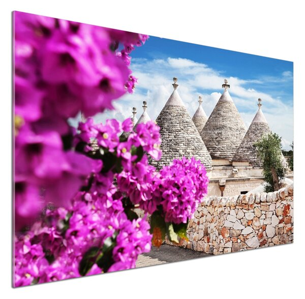 Panou sticla securizata bucatarie case trulli