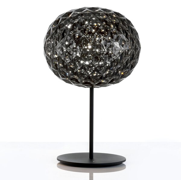 Kartell Planet lampă masă LED cu picior, gri fum, reglabil, Gri, Camera de zi / sufragerie, Plastic, Design