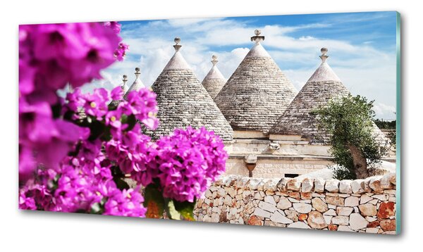 Panou sticla securizata bucatarie case trulli