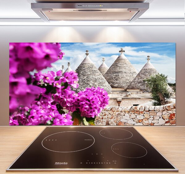 Panou sticla securizata bucatarie case trulli