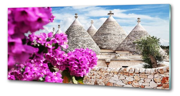 Panou sticla securizata bucatarie case trulli