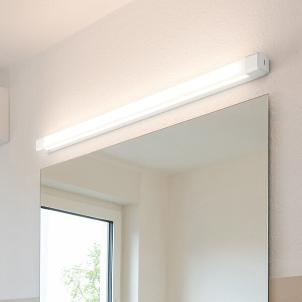 RZB Baleva LED de perete IP44 lățime 120cm 19W, Alb, Baie, Plastic, Modern