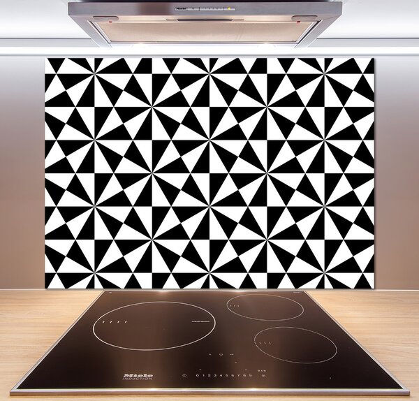 Panou sticlă decorativa bucătărie fundal geometrică