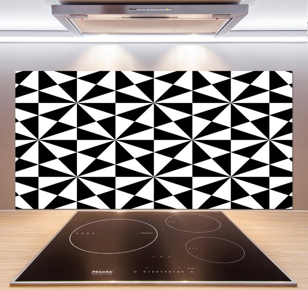 Panou sticlă decorativa bucătărie fundal geometrică