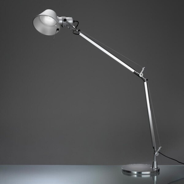 Lampă de masă Artemide, Tolomeo, reglabil, Metalic, Studiu / Birou, Metal, Design