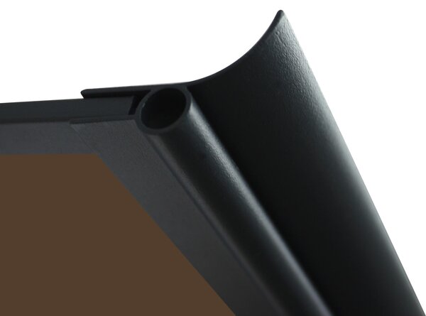 MAPROFI Copertină VIVIEN PRO Alu+Plexiglas de ușă 120x80cm marchiză adăpost acoperiș negru-bronz