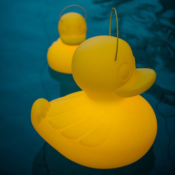 Goodnight Light Lampă LED de design DUCK-DUCK XL pentru exterior, culoare galbenă, reglabil, Galben, Plastic, Design