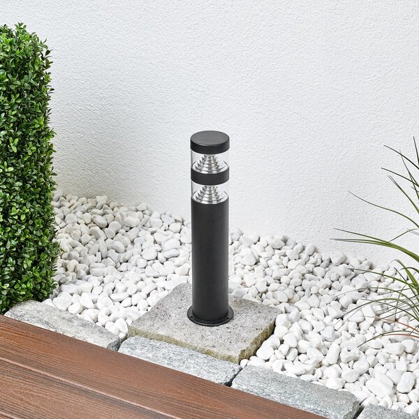 Lampă de Exterior Lindby, LANEA, Negru, Terasă, Oțel inoxidabil, Modern