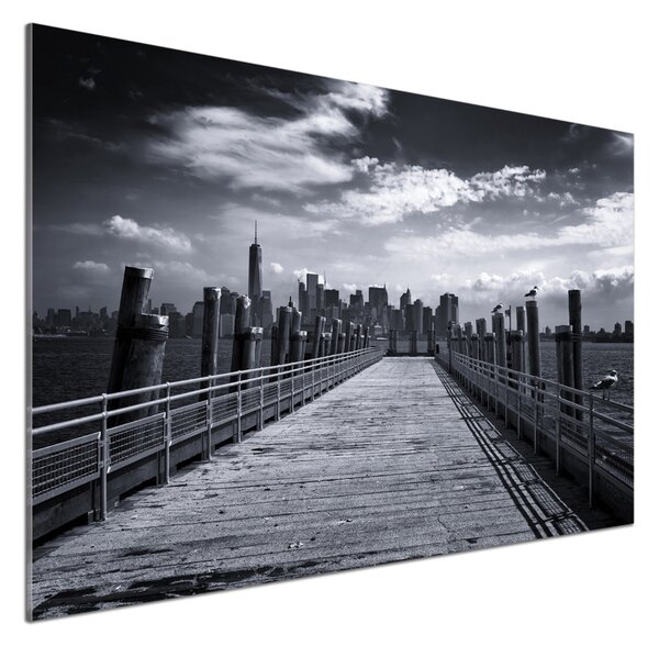 Sticlă pentru bucătărie New York panorama