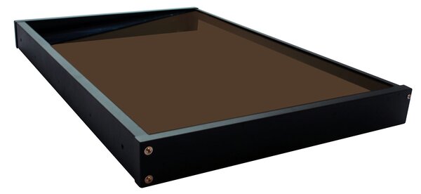 Copertină GIMI PRO Otel+Plexiglas de ușă 115x80cm marchiză adăpost acoperiș negru-bronz