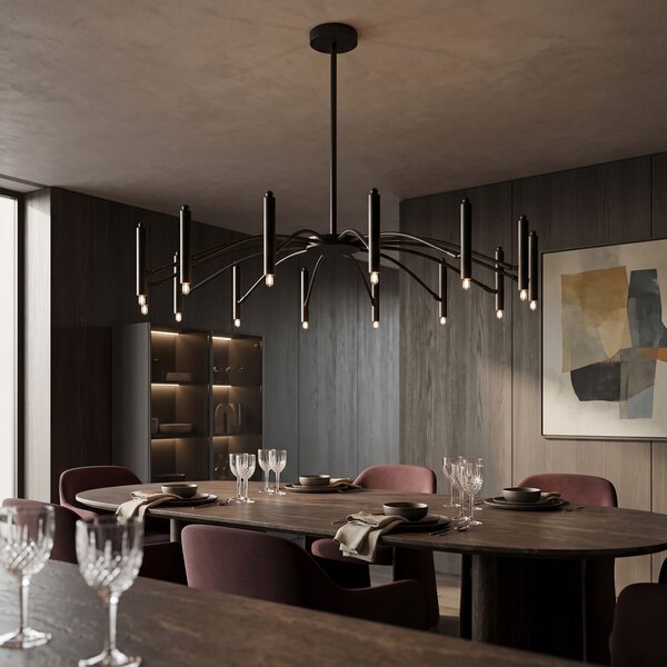 Lampa APP1196-15CP Black