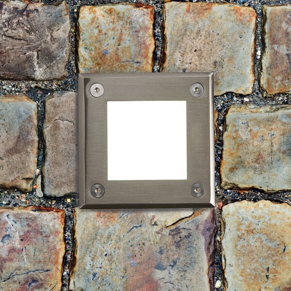 FARO BARCELONA Moderne lampă LED de sol LED-18, IP67, Gri, Metal, Modern, Luminile încastrate unghiulare