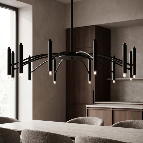 Lampa APP1196-15CP Black