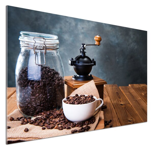 Panou sticlă bucătărie Râșniță de cafea