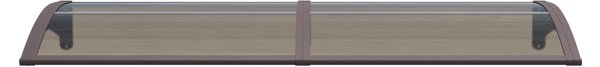Copertină ECO de ușă 200x60cm marchiză adăposta coperiș maro-bronz