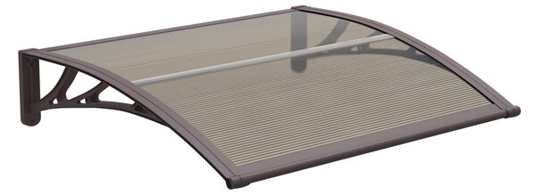 Copertină ECO de ușă 40x60cm marchiză adăpost acoperiș maro-bronz