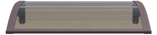 Copertină ECO de ușă 40x60cm marchiză adăpost acoperiș maro-bronz