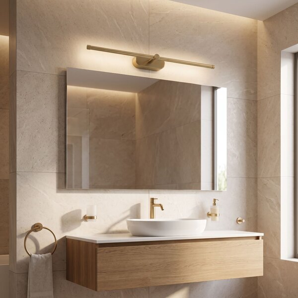 Aplică LED pentru baie APP1893-1W 60 cm BRUSH GOLD