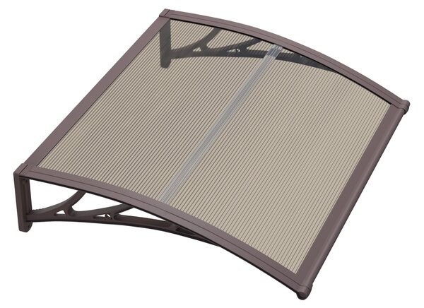 Copertină ECO de ușă 40x60cm marchiză adăpost acoperiș maro-bronz
