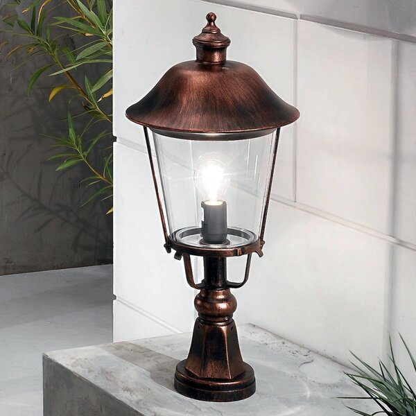 ORION Lampă cu postament Marielle, design nostalgic, Cupru, Metal, Antichitate