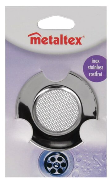 Sită din oțel pentru chiuvetă Metaltex, ø 7,5 cm
