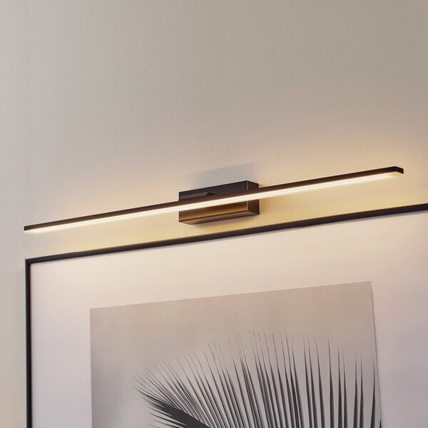 MCJ LED lumina de perete Miroir 80 cm negru 3000K, Negru, Baie, Metal, Modern