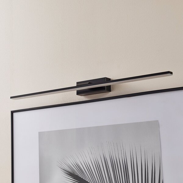 MCJ LED lumina de perete Miroir 80 cm negru 3000K, Negru, Baie, Metal, Modern