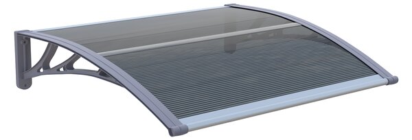 Copertină ECO de ușă 100x100cm marchiză adăpost acoperiș gri-antracit